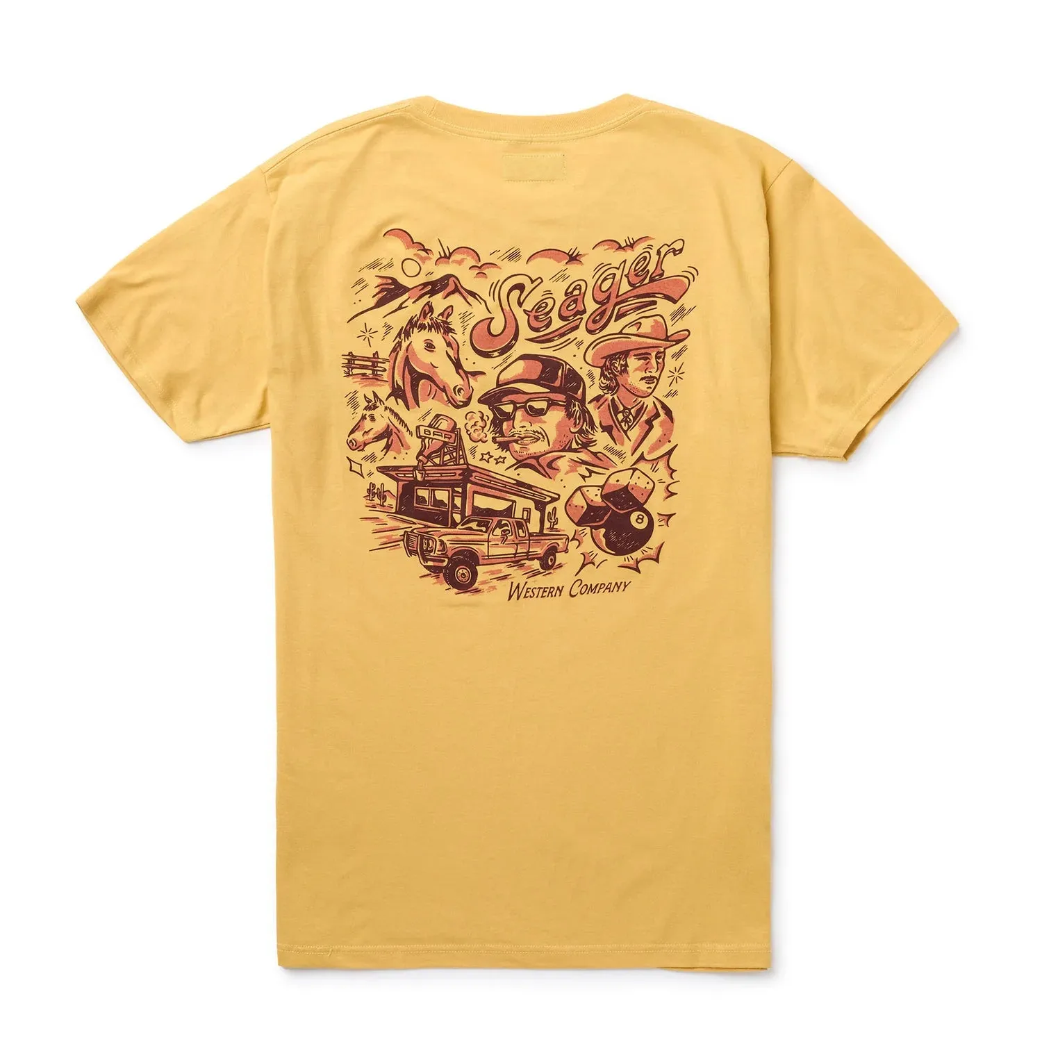 BLOWOUT TEE MUSTARD- Seager