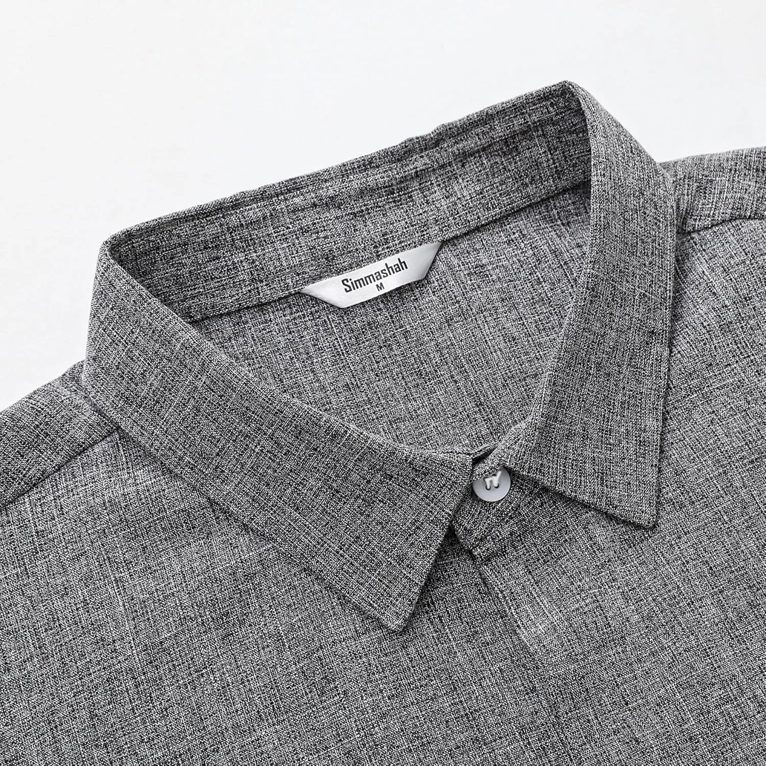 Men's Linen Shirts Short Sleeve Casual Shirts Button Down Shirt for Men Beach Summer Wedding Shirt