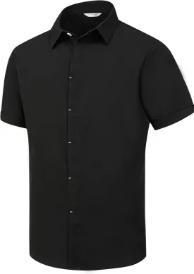 Men's Linen Shirts Short Sleeve Casual Shirts Button Down Shirt for Men Beach Summer Wedding Shirt