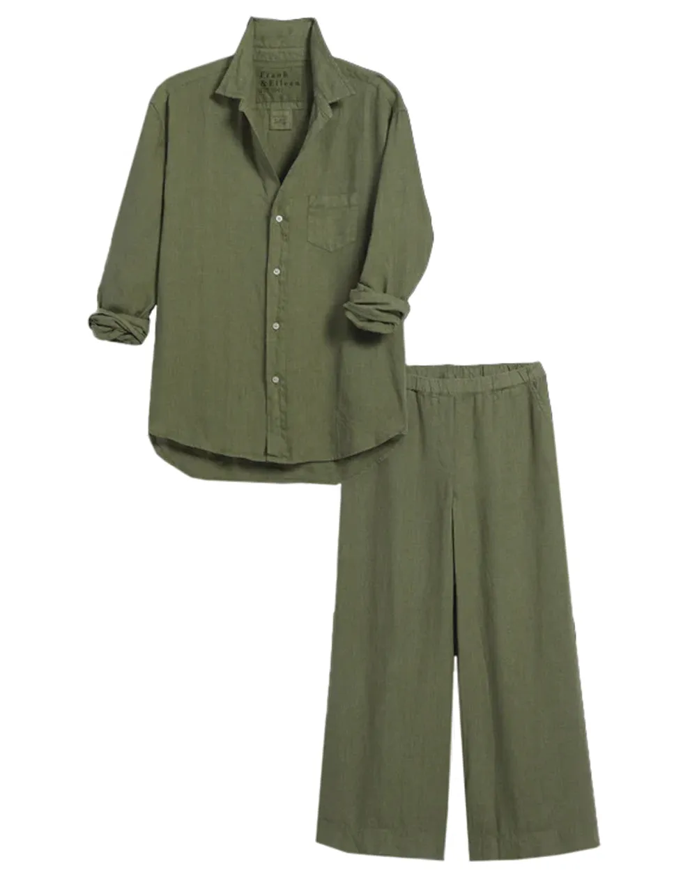 Olive Linen Tuscany Getaway Set