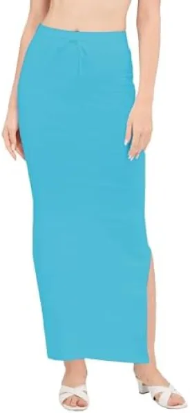 Stretchy Cotton Saree Shapewear Petticoat for Women | Fishcut Petticoat with Side Slit for Easy Movement | Shape Wear for Sarees | Petticoat with Drawstring and stretchable | S to 3XL-2600
