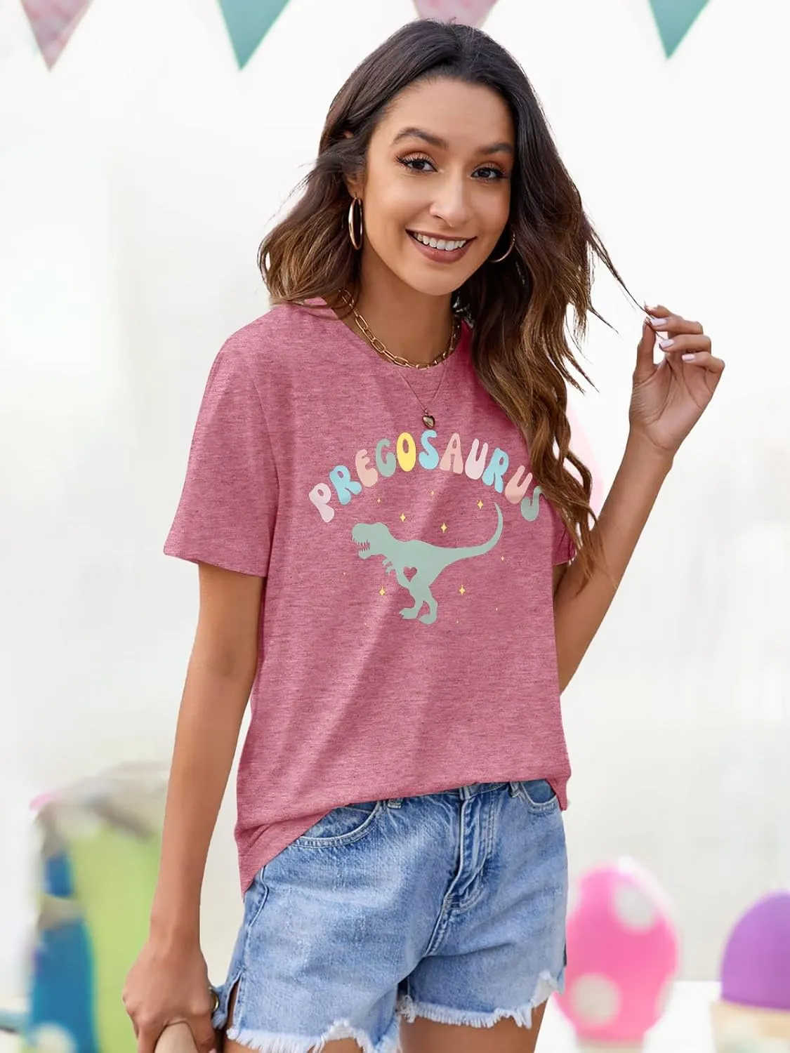 Sun's Out Bumps Out Shirt Women Maternity Pregnancy Funny Saying T-Shirt Summer Short Sleeve Casual Tops Tees