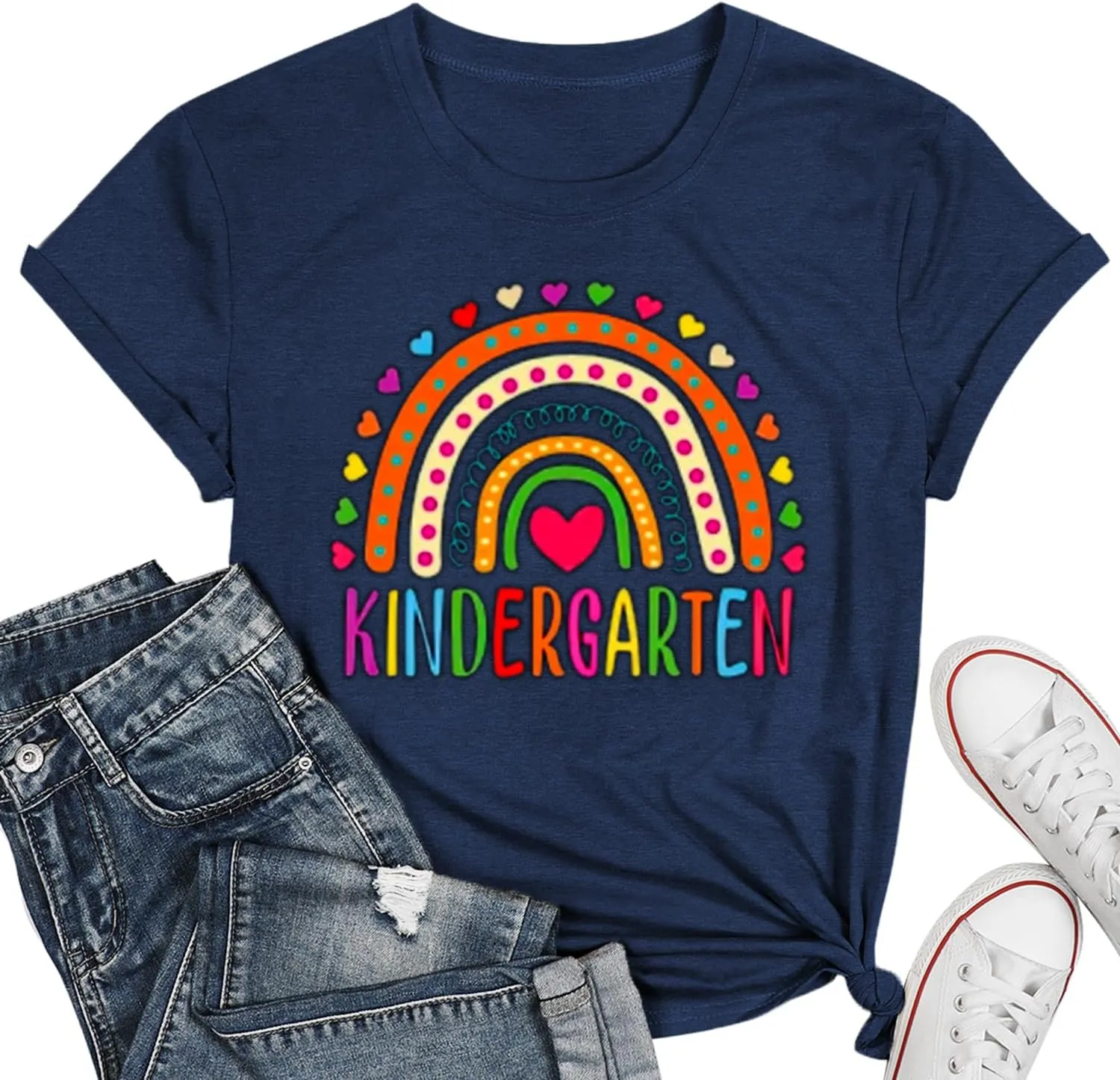 Teacher Life T Shirt for Womens Teach Love Inspire Tshirts Inspirational Teacher Short Sleeve Tees