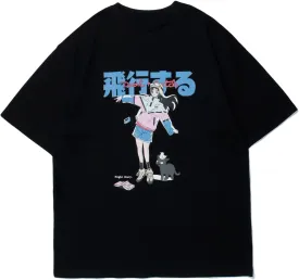 Vamtac Graphic Tees Mens Graphic T-Shirts Japanese Y2k Shirt Vintage Tee Harajuku Shirt Unisex Streetwear Tops